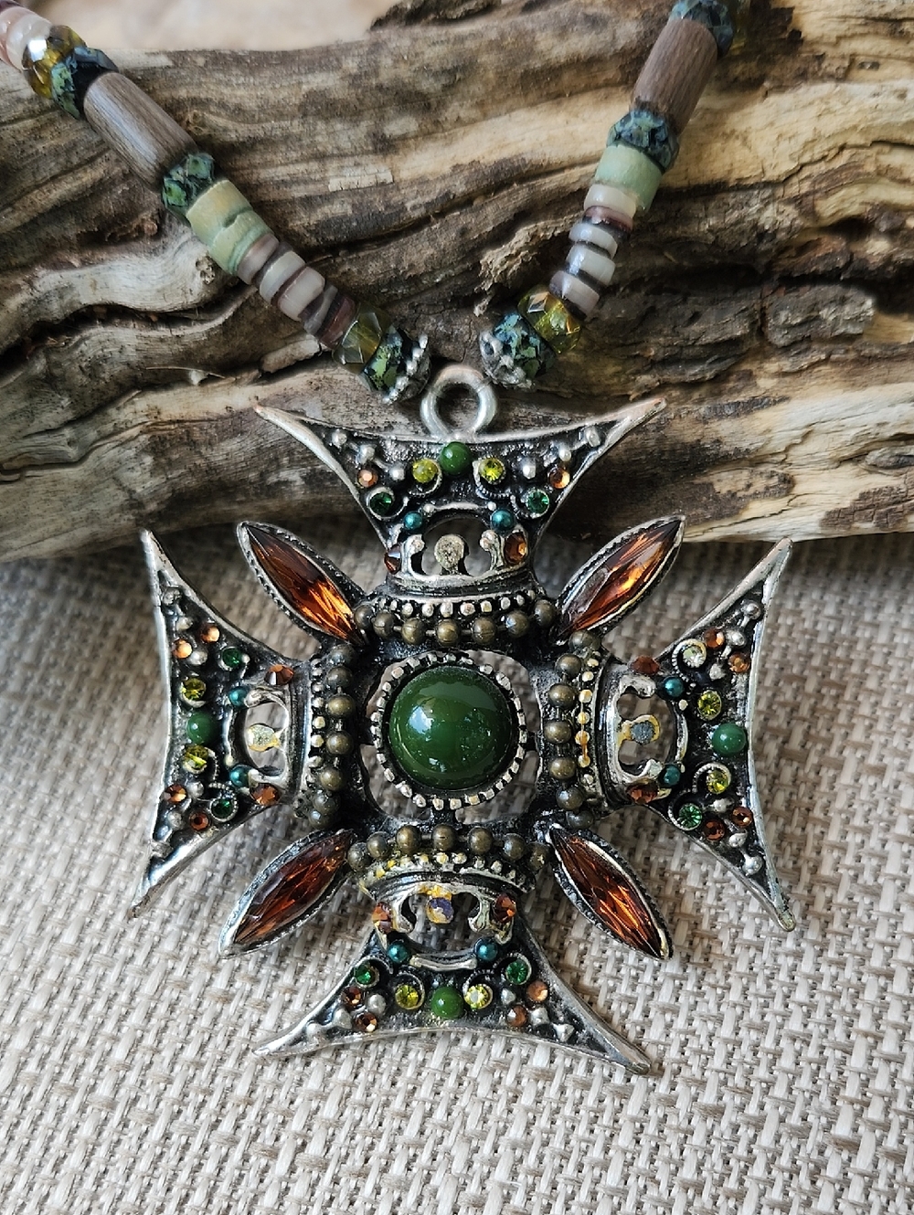 F.A.I.T.H MALTESE CROSS NECKLACE